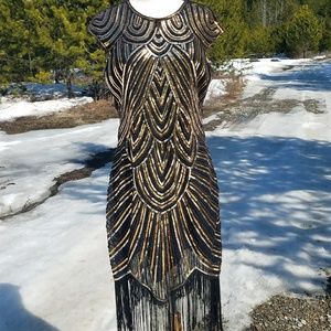 Babeyond XL 1920's sequence flapper dress